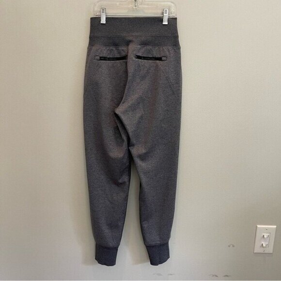 Athleta Venice Jogger Pant Womens XXS Heather Gray High Rise Zipper pockets - Picture 2 of 15
